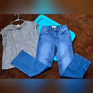 Embellished Risen Jeans (Size 5) New!